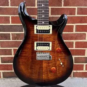 PRS SE Custom 24, черное золото, сумка для переноски