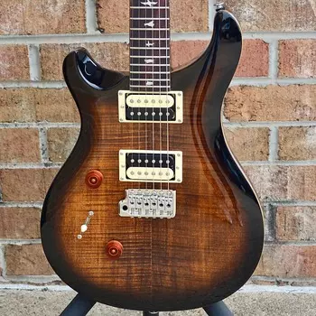 PRS SE Custom 24 Lefty Black Gold Солнечные лучи SE Custom 24 Lefty Black Gold Sunburst