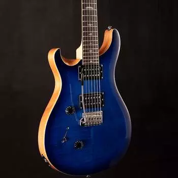 PRS SE Custom 24 Lefty Faded Blue Burst 042