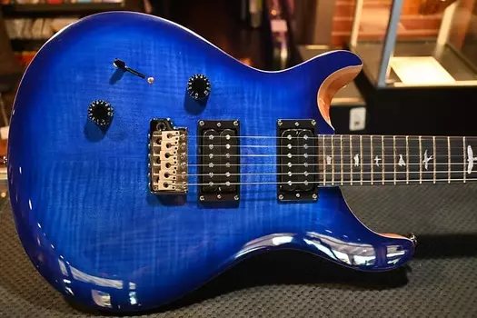 PRS SE Custom 24 Lefty Faded Blue Burst #5724