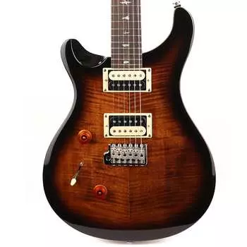 PRS SE Custom 24, левша, черное золото, солнечные лучи SE Custom 24 Left-Handed