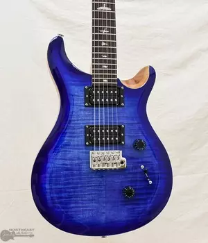 PRS SE Custom 24 — выцветшая синяя вспышка (серийный номер: 62395)