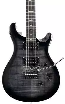 PRS SE Floyd Rose Custom 24 в цвете Charcoal Burst с чехлом для переноски