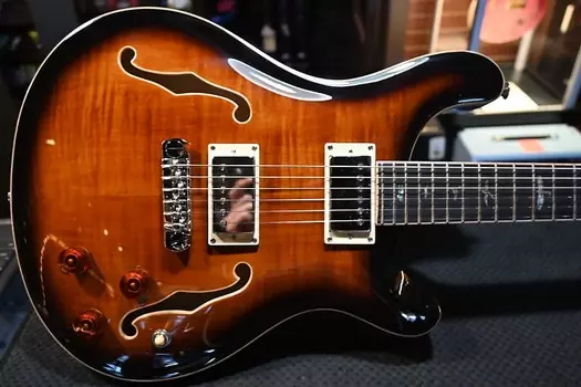 PRS SE Hollowbody II Piezo Black Gold Burst #2510