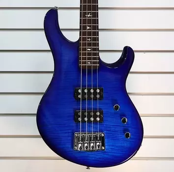 PRS SE Kingfisher Bass 2021 Faded Blue Wrap Around Burst