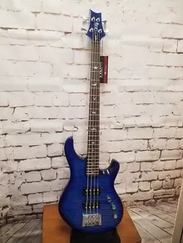 PRS SE Kingfisher Bass 2022 — выцветшая синяя обертка вокруг взрыва