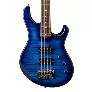 PRS SE Kingfisher Bass Faded Blue Wrap Around Burst с сумкой для переноски PRS SE Kingfisher Bass With Gig Bag