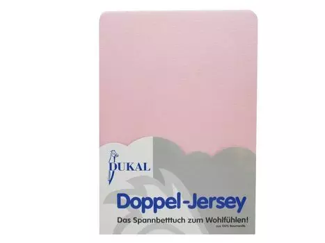 Пружинная простыня: цвет - розовый, размер - 180-200х220 см DUKAL