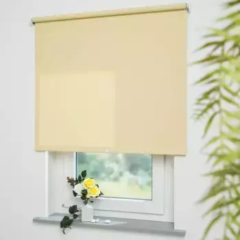 Пружинная рулонная штора Liedeco «Uni», светозащита, с отверстием, свободно висящая, стержень рулонной шторы 36 мм, сильная пружина, цвет gelb + Bitte auswhlen