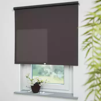 Пружинная рулонная штора Liedeco «Uni», светозащита, с отверстием, свободно висящая, стержень рулонной шторы 36 мм, сильная пружина, цвет cappuccino + Bitte auswhlen