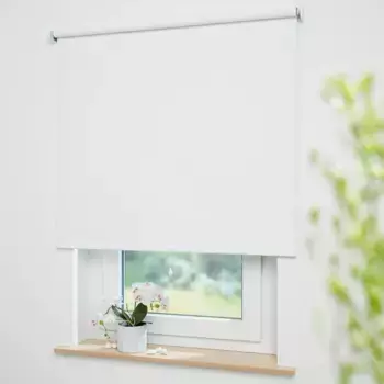 Пружинная рулонная штора Liedeco «Uni», затемнение, с отверстием, свободно висящая, стержень рулонной шторы 36 мм, сильная пружина, цвет wei + Bitte auswhlen