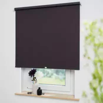 Пружинная рулонная штора Liedeco «Uni», затемнение, с отверстием, свободно висящая, стержень рулонной шторы 36 мм, сильная пружина, цвет cappuccino + Bitte auswhlen