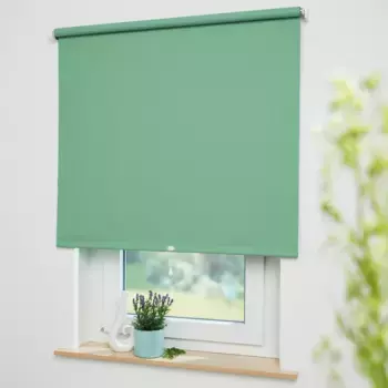 Пружинная рулонная штора Liedeco «Uni», затемнение, свободновисящая, затемнение, зеленый