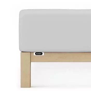 Пружинный лист джерси с эластаном Schlafgut, серый