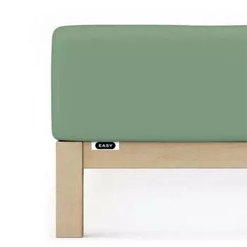 Пружинный лист джерси с эластаном Schlafgut, зеленый