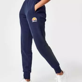 ПРЯМЫЕ БРЮКИ ДЛЯ ГИМНАСТИКИ И ПИЛАТЕСА ИЗ ХЛОПКА ELLESSE QUEENSTOWN ТЕМНО-СИНИЕ