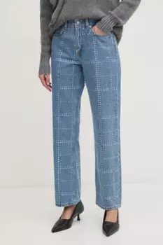 ПРЯМЫЕ ДЖИНСЫ Джинсы HW GLITTER Pepe Jeans, синий