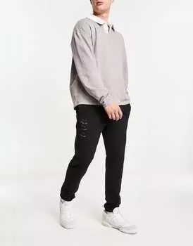 PS Черные джоггеры Paul Smith с веселой разбросанной графикой 3 в ряд