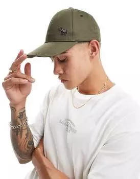 PS Paul Smith – бейсболка цвета хаки с зебровым принтом