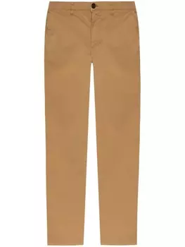 PS Paul Smith брюки с нашивкой-логотипом, коричневый