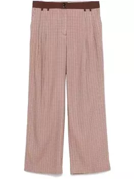 PS Paul Smith брюки в клетку, коричневый