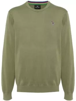 PS Paul Smith джемпер с вышивкой, зеленый