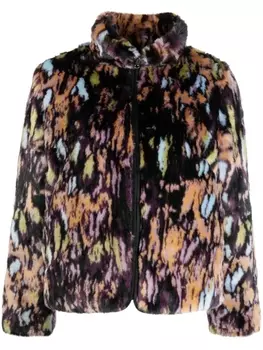 PS Paul Smith фактурная куртка с абстрактным принтом, черный