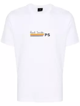 PS Paul Smith футболка из органического хлопка с логотипом, белый