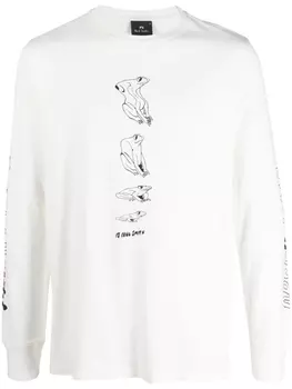 PS Paul Smith футболка из органического хлопка с логотипом, белый