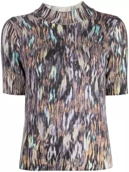 PS Paul Smith футболка с абстрактным узором, разноцветный
