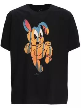 PS Paul Smith футболка с графическим принтом кролика, черный