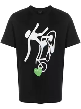 PS Paul Smith футболка с графичным принтом, черный