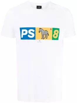 PS Paul Smith футболка с принтом Zebra, белый