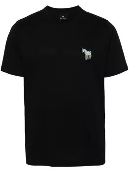 PS Paul Smith футболка с зебровым принтом, черный