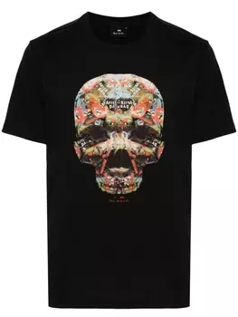 PS Paul Smith футболка Skull Sticker, черный