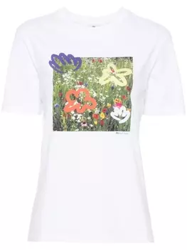 PS Paul Smith футболка Wild Flowers, белый