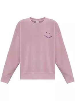 PS Paul Smith хлопковая толстовка с вышитым логотипом, розовый