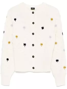 PS Paul Smith кардиган с вышивкой, нейтральный цвет