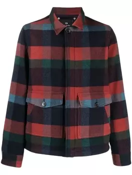 PS Paul Smith клетчатая куртка-рубашка с карманами, красный