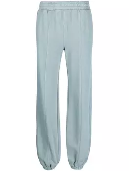 PS Paul Smith logo-print organic-cotton trousers, синий