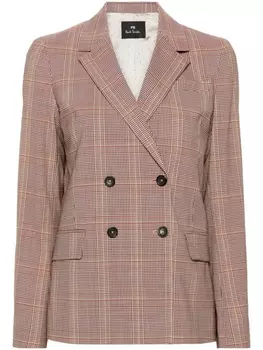PS Paul Smith однобортный пиджак в клетку, красный