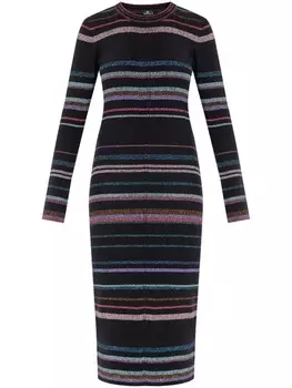 PS Paul Smith полосатое платье миди