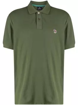 PS Paul Smith рубашка поло с нашивкой Zebra, зеленый