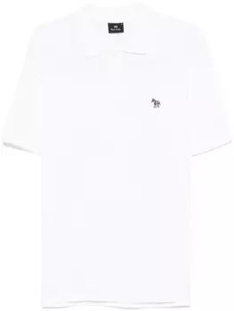 PS Paul Smith рубашка поло с нашивкой Zebra, белый
