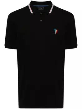 PS Paul Smith рубашка поло с узором Zebra, черный