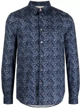 PS Paul Smith рубашка с абстрактным принтом, черный