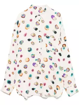 PS Paul Smith рубашка с абстрактным принтом, нейтральный цвет