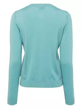 PS Paul Smith шерстяной кардиган с ребристым краем, синий