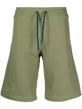 PS Paul Smith шорты из органического хлопка с вышивкой, зеленый