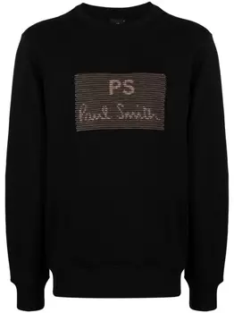 PS Paul Smith толстовка с вышитым логотипом, черный